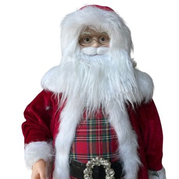 Papai Noel Em Pé Vermelho e Branco 80cm