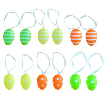 Ovos Decorativos 4cm Cores Variadas Pacote 12unidades