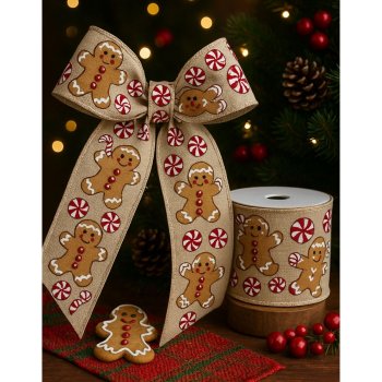 Fita Decorativa Estampa Gingerbread - 9,14m