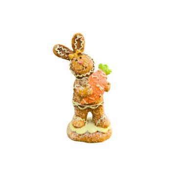 Enfeite Coelinho Decorativo c/ Cenoura 14,5cm