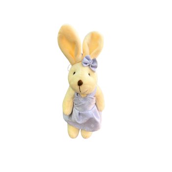 Coelha de Vestido Arabesco Lilas Decorativo para Pendurar 15cm