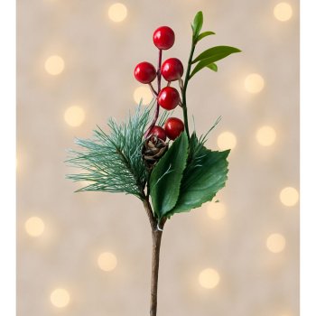 Mini Galho Natalino Berry - 23cm