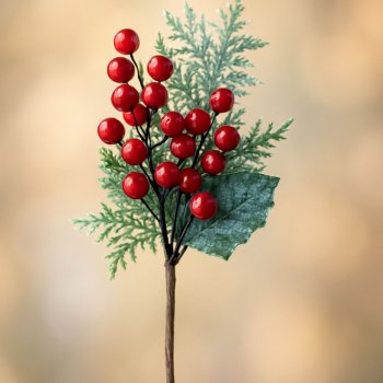 Galho Natalino Berry Mini - 26cm