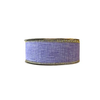 Fita Decorativa Lilas c/ Dourado 9,14m