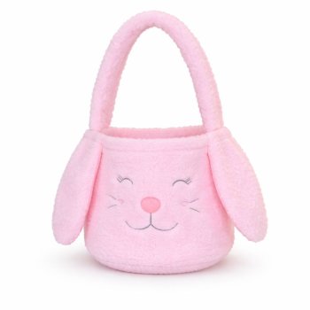 Bolsa de Pelucia Rosa com Alça