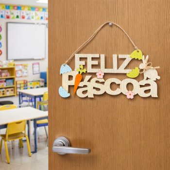 Guirlanda Feliz Pascoa MDF