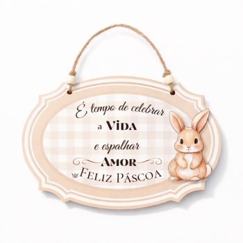 Guirlanda Feliz Pascoa MDF