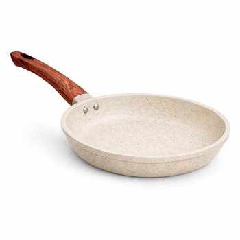 Frigideira Revestimento Nanoceramico Granito Creme 24cm