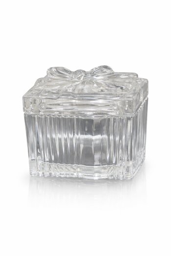 POTICHE QUADRADO TRANSPARENTE 6CM