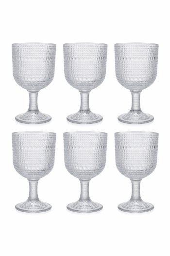 CONJUNTO C/6 TAÇAS DE VIDRO  PALLA  340ML