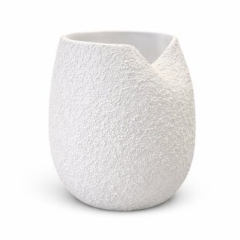 VASO CERAMICA TEXTURIZADO OFF WHITE - 22CM