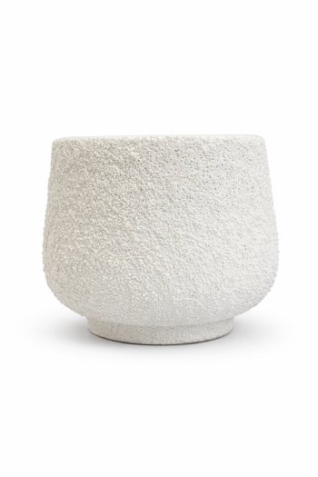 VASO CERAMICA TEXTURIZADO OFF WHITE - 13CM