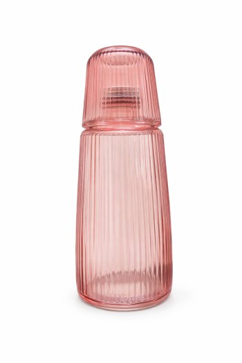 MORINGA DE VIDRO VERSALHES ROSA 1L C/COPO 300ML