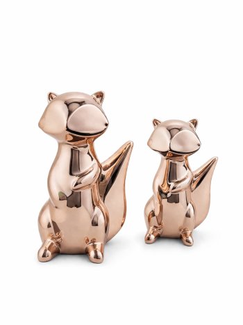 KIT 2 RAPOSAS ROSE 13CM E 10CM