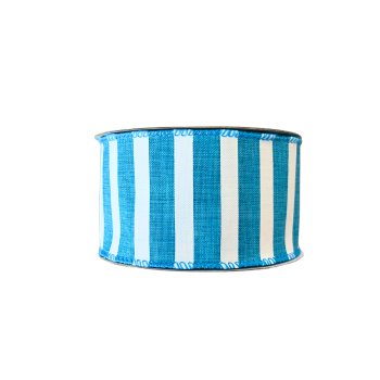 Fita Decorativa Listras Azul e Branco 9,14m