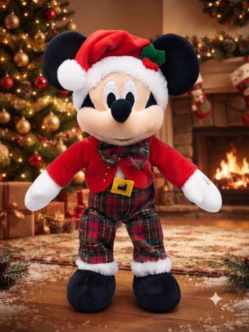 Pelucia Mickey Natalino 45cm