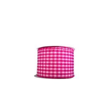 Fita Decorativa Xadrez Rosa 9,14m