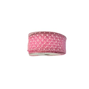 Fita Decorativa Poa Rosa 9,14mx4cm