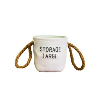 Vaso de Plastico STORE LARGE 10cm Cor Branco