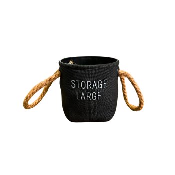 Vaso de Plastico STORE LARGE 10cm Cor Preto
