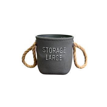 Vaso de Plastico STORE LARGE 10cm Cor Cinza