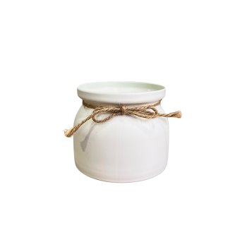 Vaso de Plastico Cor Branco 8cm