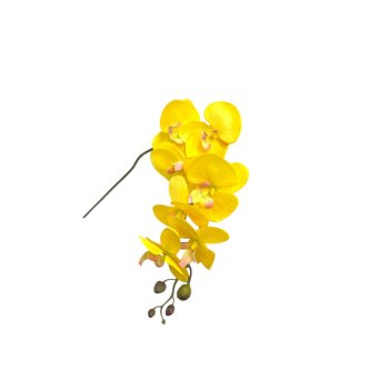 Haste De Orquidea 3D Amarelo 90cm