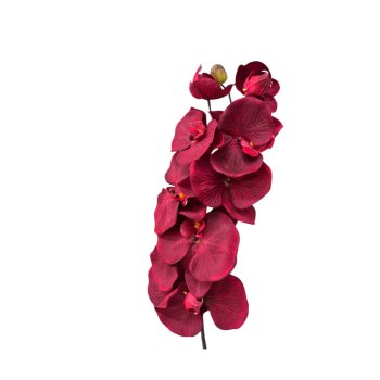 Haste De Orquidea 3D Vermelho Queimado 95cm