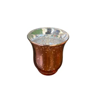 Vaso de Vidro Rose Gold 9cm