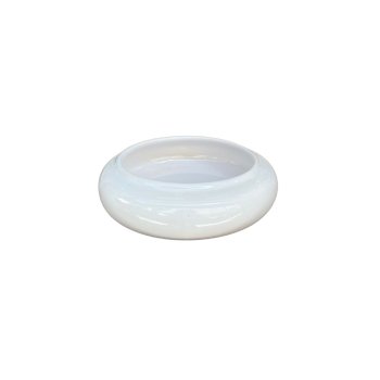 Vaso Decorativo Equibana Baixo Branco 5 cm