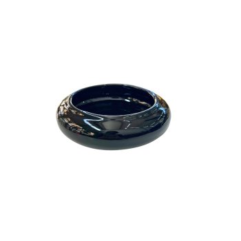 Vaso Decorativo Equibana Baixo Preto 5 cm