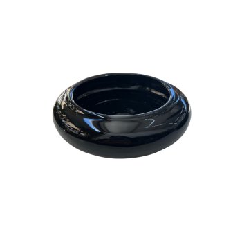 Vaso Decorativo Equibana Baixo  Preto 6 cm