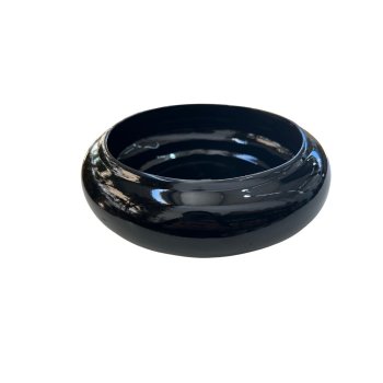 Vaso  Decorativo Equibana Baixo Preto 8 cm