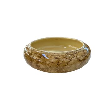 Vaso  Decorativo Equibana Baixo  Creme  8 cm
