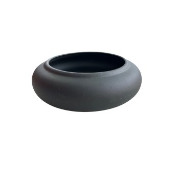 Vaso Decorativo Equibana Baixo G Preto Fosco 5cm