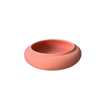 Vaso Decorativo Equibana Baixo G Salmão Fosco 6cm