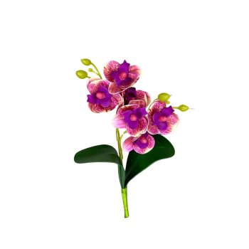 Mini Orquidea c/ 6 Florzinha na Haste Cor Lilas