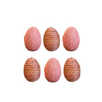 Ovo de Páscoa Decorativo Pct 6 unidades 7cm