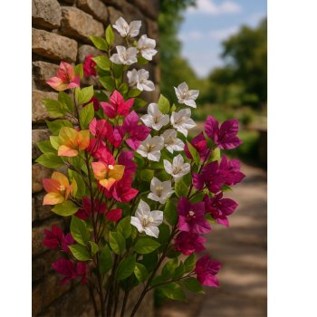 Flor de Bounganville Branca 75cm
