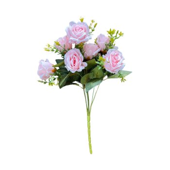 Buque De Rosas 40cm C/ 7 hastes.