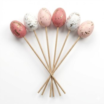 Ovos Decorativo no Palito kit c/6