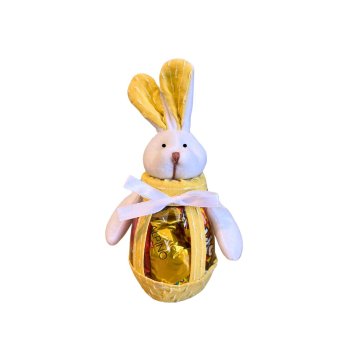 Pote Coelho de Pelucia Amarelo20cm