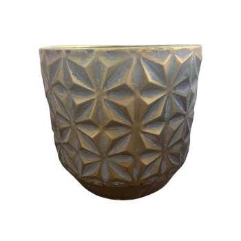Vaso Decorativo Linske  Ouro 17,5 cm