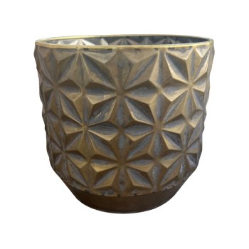 Vaso Decorativo Linske  Ouro 19,5 cm