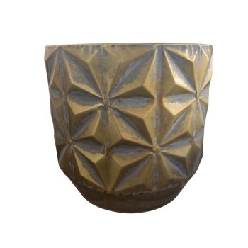 Vaso Decorativo Linske  Ouro 22,5 cm