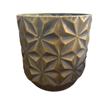 Vaso Decorativo Linske  Ouro 27 cm