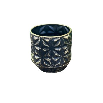 Vaso Decorativo Linske Preto 13,5cm
