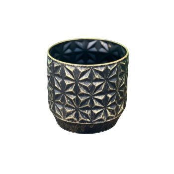 Vaso Decorativo Linske  Preto 15,5cm