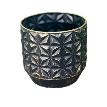 Vaso Decorativo Linske  Preto 17,5 cm