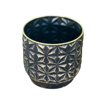 Vaso Decorativo Linske  Preto 19,5 cm